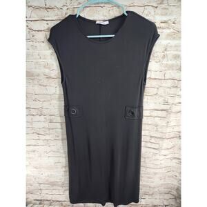 Zara Dress Size Medium Black Fit & Flare Black Dress